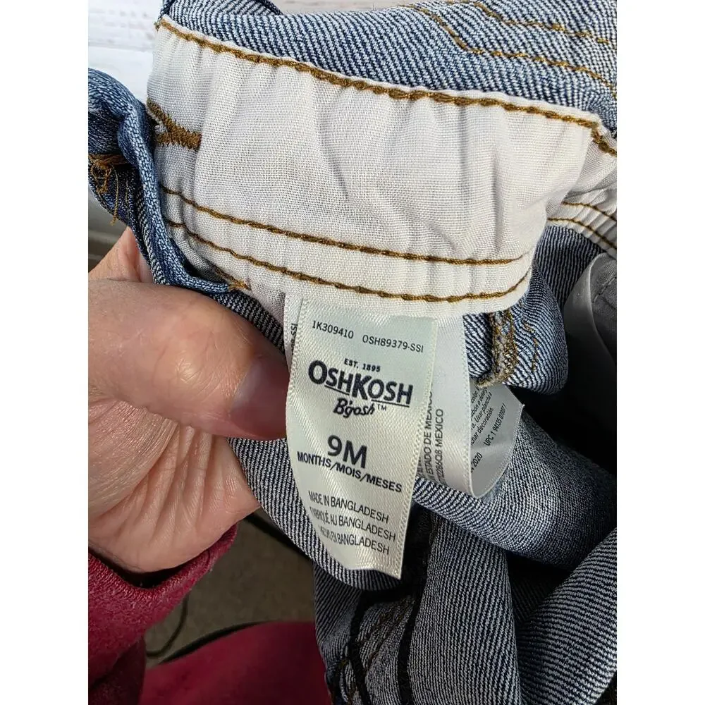 OshKosh 9-month overalls railroad straps